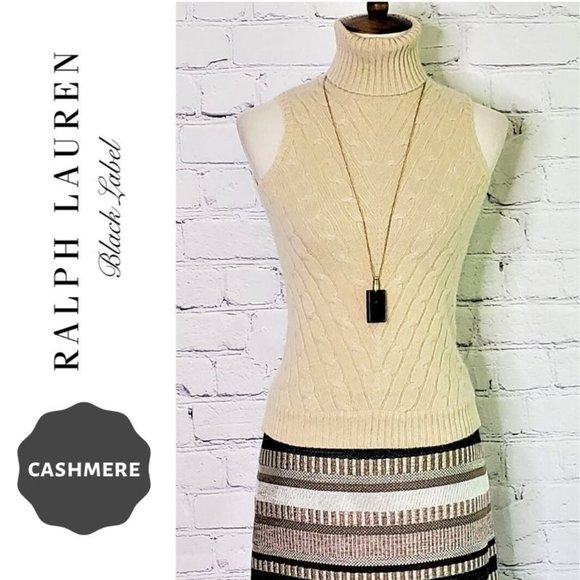 Ralph Lauren Black Label Sweaters - RALPH LAUREN BLACK LABEL CASHMERE Turtleneck, Sz S